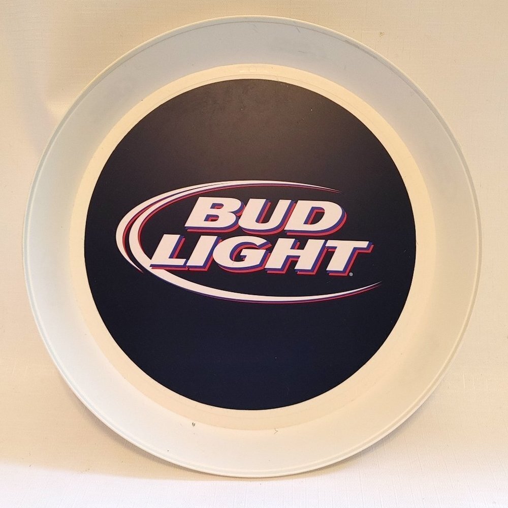 Vintage BUD LIGHT BEER SERVING TRAY Plastic